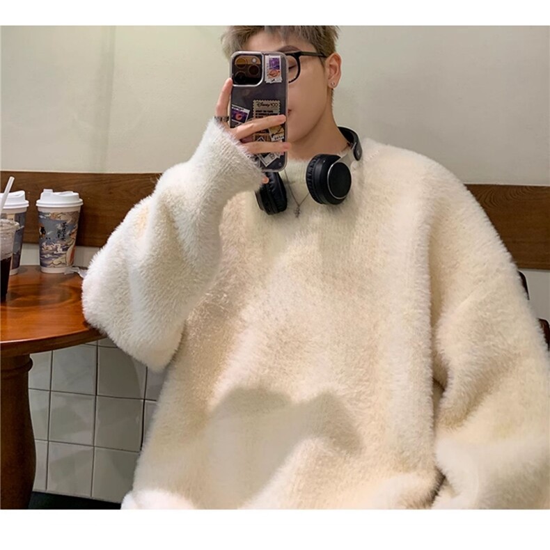 网图毛衣男士秋冬季新款日系复古高级感针织衫,男装针织衫/毛衣,星座410-7