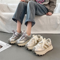ins潮韩版新款老爹鞋女2024夏季学生运动休闲鞋网面透气增高鞋，女鞋休闲鞋，星座1407-3