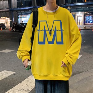 S6260-P28  秋季圆领卫衣男大码韩版宽松长袖外套图片