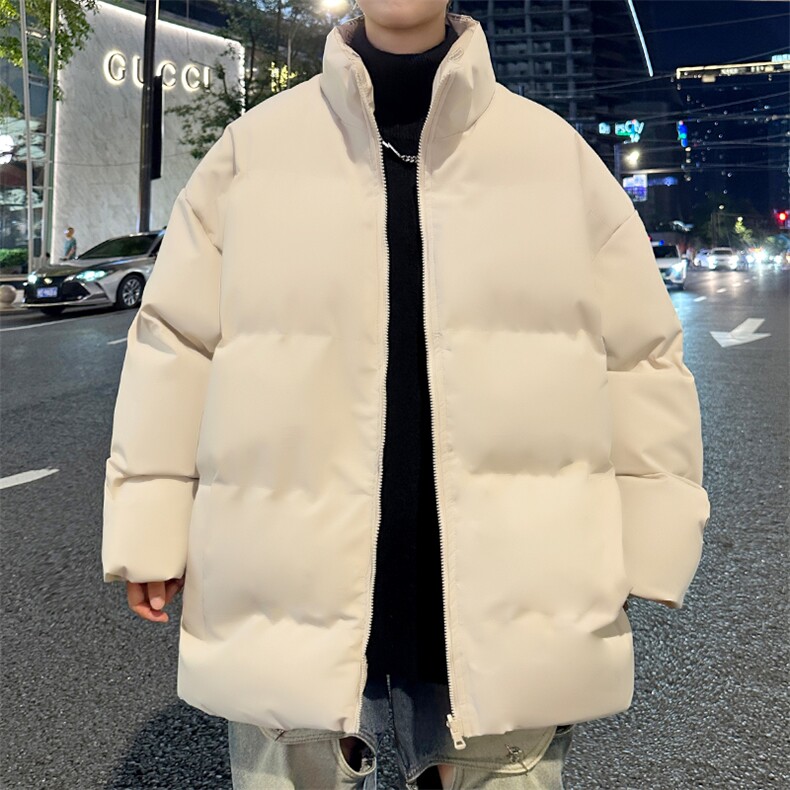 新款男冬季双面穿立领面包服加厚港风棉服棉衣M2218-P70控158,男装棉衣,星座717