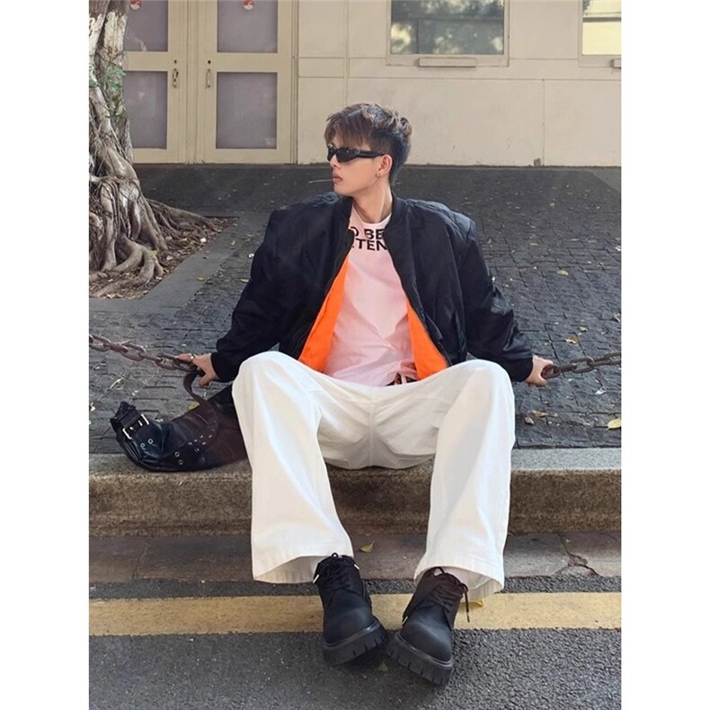美式复古棉服男款秋冬季2025新款飞行员加绒加厚棒球领外套棉衣,男装棉衣,星座1210-1