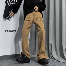 B2212023秋冬新款美式ins高街小众工装牛仔裤LK22074-P65控88，男装牛仔裤，电商B221