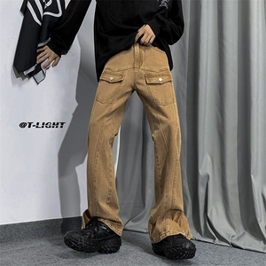 B221 2023秋冬新款 美式ins高街小众工装牛仔裤 LK22074-P65 控88图片