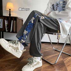 XZ616早秋季新款风刺绣拼接休闲裤TY922M-5XL特P30控58，男装休闲裤，星座512A（原616）