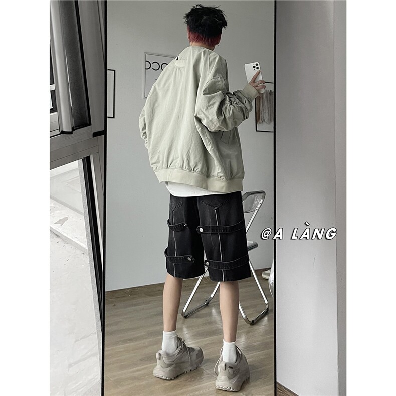 XZ612-k637-P55控68夏装美式高街牛仔短裤五分裤男女2,男装牛仔裤,星座612