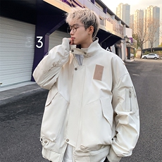 JK8804-P70美式秋潮牌重工设计感拼接夹克，男装夹克，星座1503