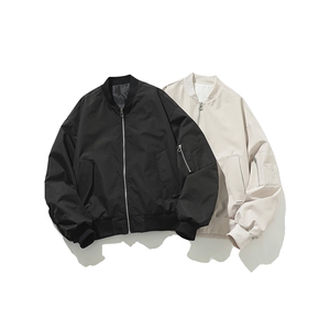 白底-美式高级感飞行员夹克棒球服男 9017-P80图片