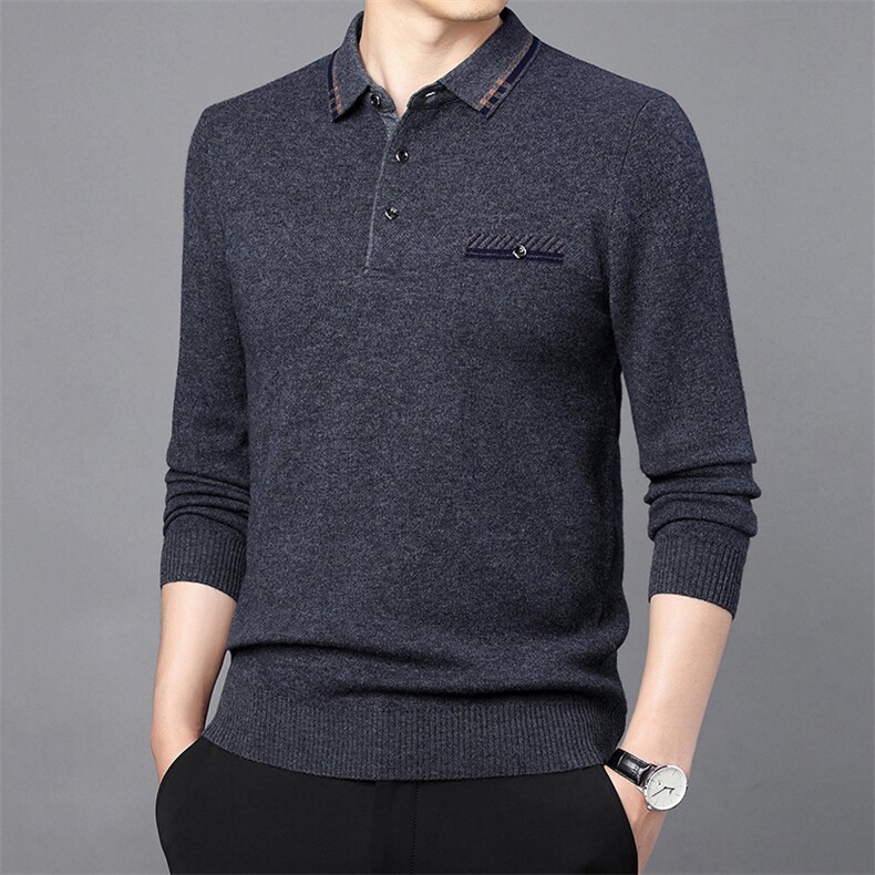 CM61035钱塘2020-2中年男士商务休闲简约百搭厚款羊毛衫P160,男装针织衫/毛衣,钱塘207-2
