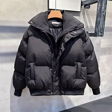 现货美式宽松短款假两件加厚立领棉服M702P90，男装棉衣，星座205-3