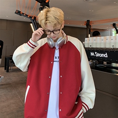 高品质夹克男!重磅潮流开衫卫衣休闲百搭棒球服外套BQ55088特p65，男装夹克，星座610B-1