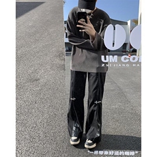 DT25-P38春夏时尚白衬衫男长袖情侣装男正版学生韩版潮流衣服男，男装T恤，星座603-2