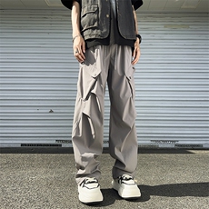 直筒长裤潮时尚潮牌青春流行百搭运动裤宽松型休闲裤夏季，男装休闲裤，星座716-2