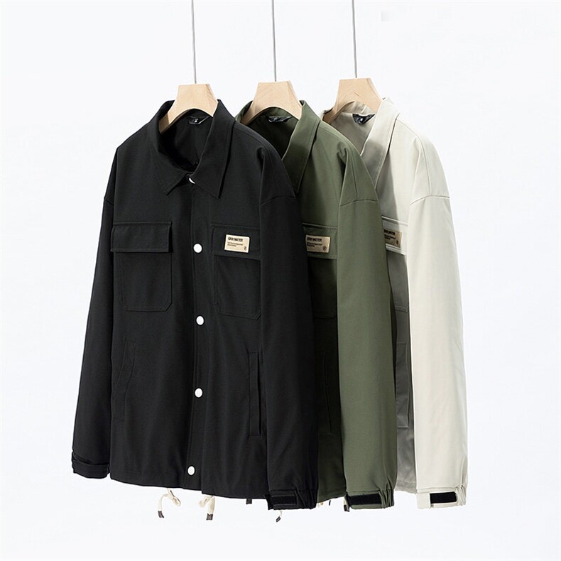 工装夹克男宽松落肩宽松纯色上衣外套DSA157B-JK733-P68,男装夹克,电商A157B