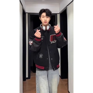 【现货】DJKG75-P70字母刺绣棒球服春秋新款外套 高质量有量可谈图片