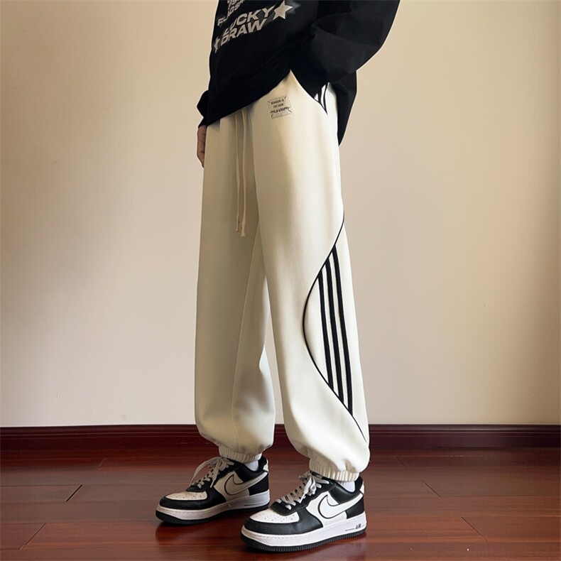 ！2025春季新款男士织带卫裤百搭休闲运动裤WK2037P55控88,男装休闲裤,电商B220