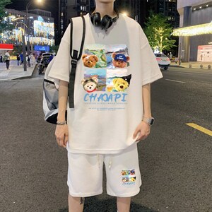 ！直播推荐！2024夏季男士华夫格短袖套装HTZ22P50图片