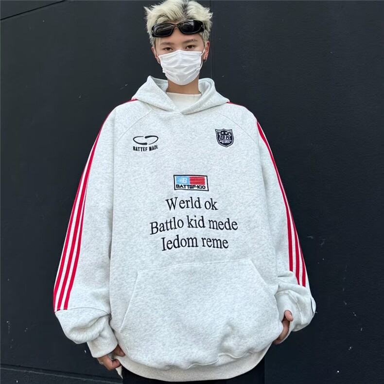时尚华棉320克包边绣花连帽卫衣男装潮流外套XZ212-1-QWY8053-P48,女装短外套,星座212-1