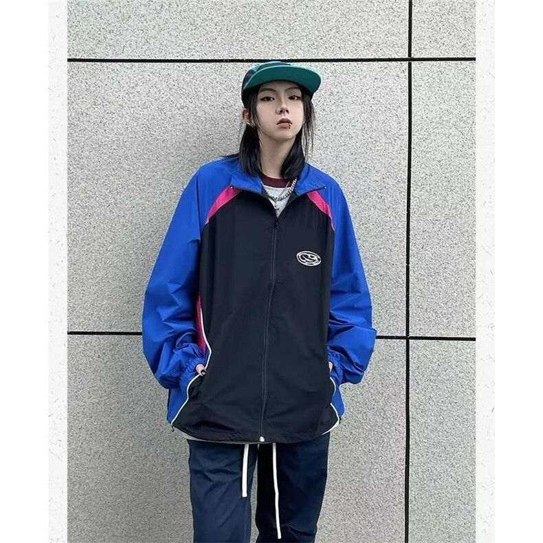 2025新款字母刺绣连帽宽松冰丝防晒衣YA124-P45，男装防晒衣，星座208-5