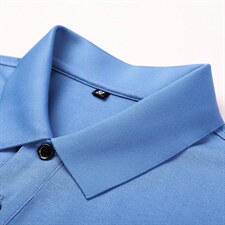 免烫男士翻领冰丝短袖T恤夏季中年商务宽松POLO衫潮流半袖男装，男装T恤，电商B212（原钱塘6029）