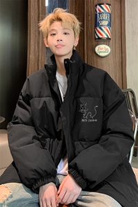 ！2025秋冬新款男士卡通印花立领棉衣保暖棉服外套MY303特P55图片