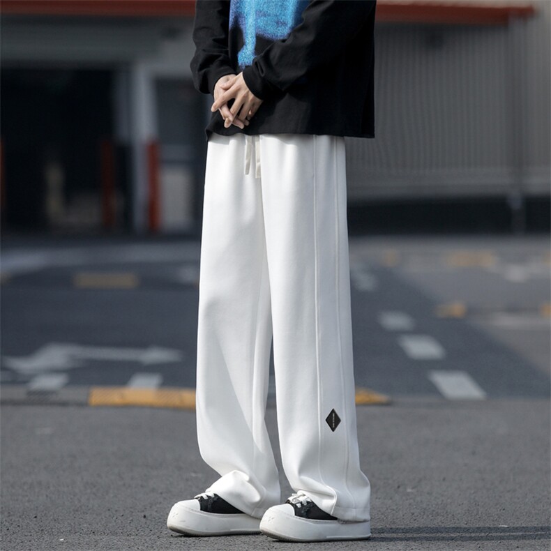 高街华棉直筒休闲拖地裤时尚宽松卫裤X1692-特批39加绒特批49,男装休闲裤,星座718