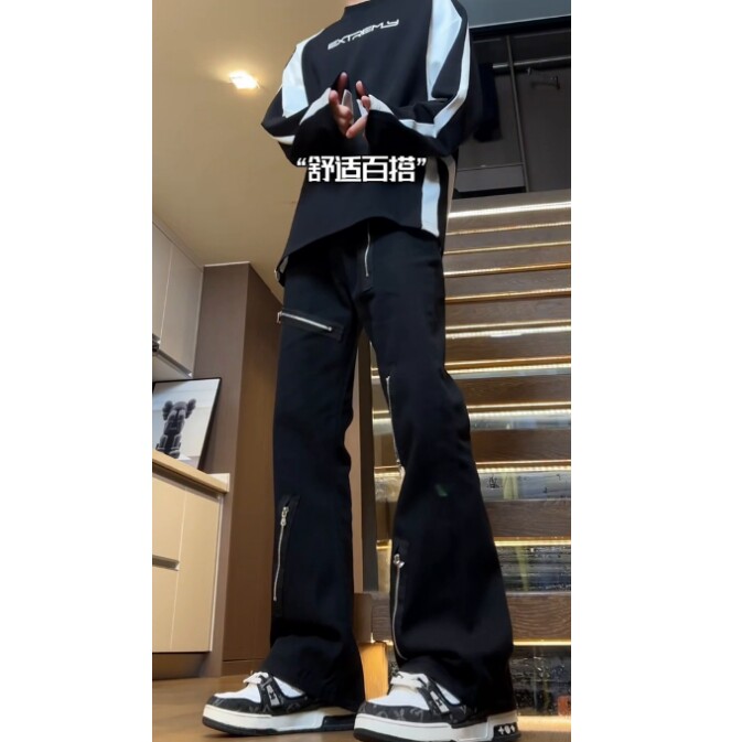 自己拍的视频，现货不拿货cleanfit牛仔裤子KZ9037-P50,男装牛仔裤,星座1007（原301D）