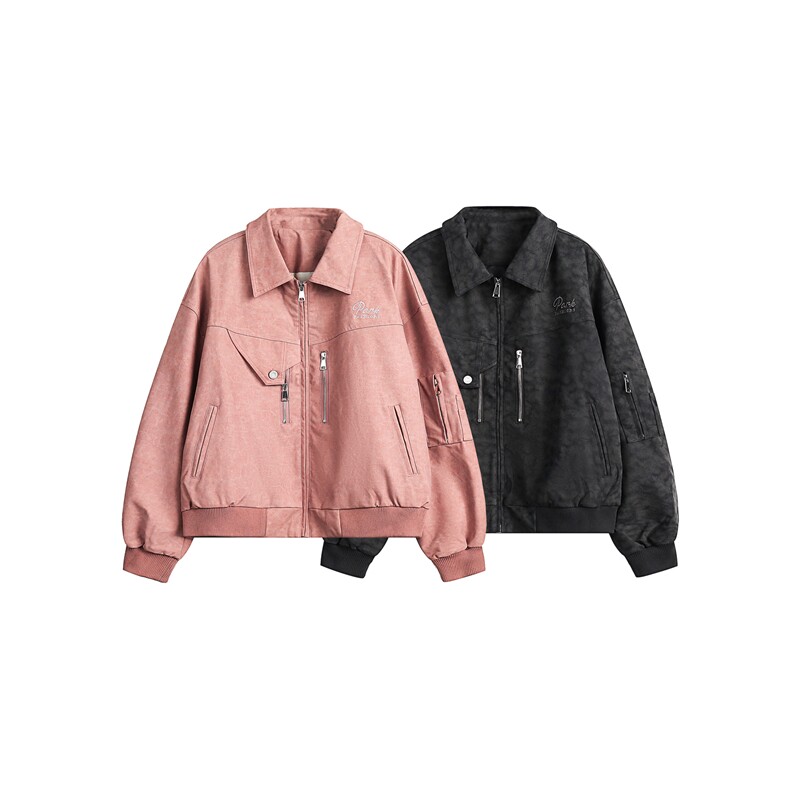 2025秋美式机车风街头宽松休闲皮衣--1290，男装夹克，电商S012（CATTEE）