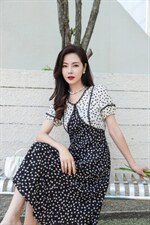 现货供应：仿面料连衣裙，女装连衣裙，拉思维加丝