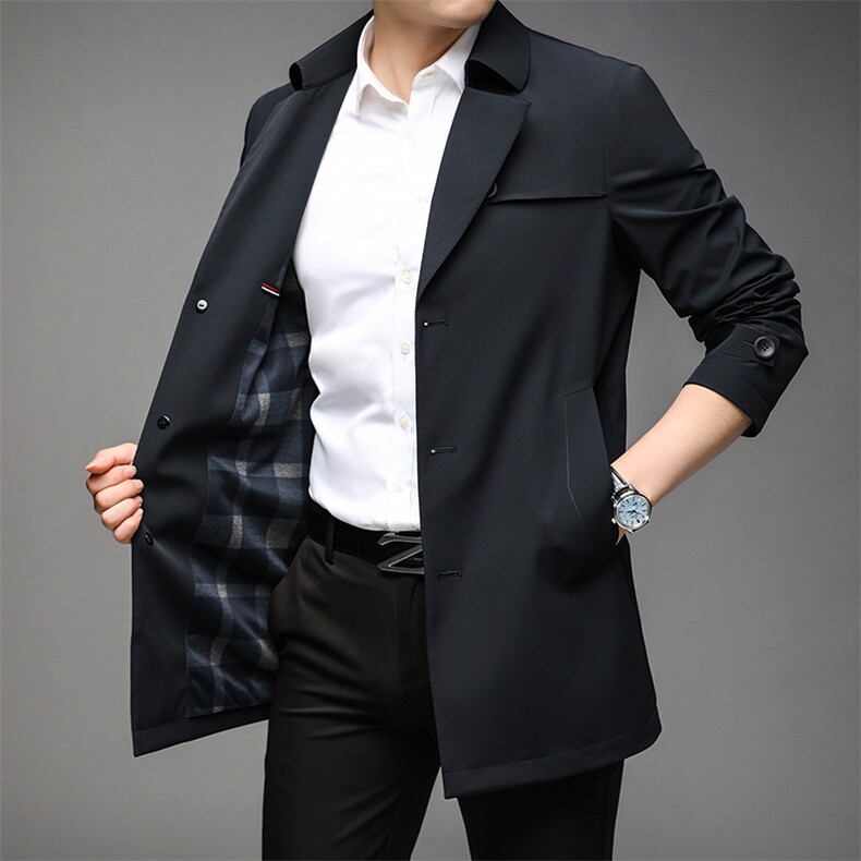 AB8207钱塘2020-3常年款不断货男士翻领商务休闲夹克精品P155,男装夹克,钱塘207-3
