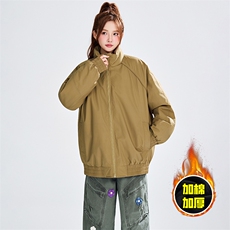 现货美式高街休闲棉衣夹克三防立领纯色户外工装加厚棉服外套，男装夹克，电商A486