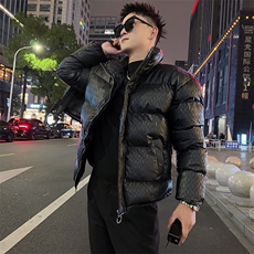 AY116/P138控178冬季社会小伙潮流百搭保暖立领字母棉服男黑首2，男装棉衣，星座305B-1