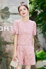 欧货小香风短裤套装夏季女2026新款高级感小个子时尚洋气时髦，女装套装/套裙，霓裳依族