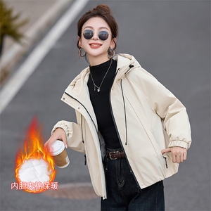 现货！现货！加绒加厚外套女不臃肿2025冬季新款气质高级感棉衣图片