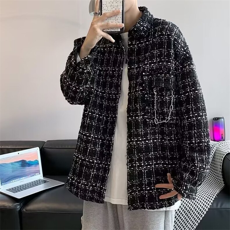 小香风秋季青春流行男夹克文艺潮外套 TS22 P40图片