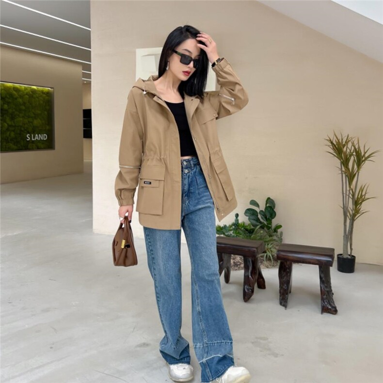 风衣外套，女装风衣，MZ 慕姿