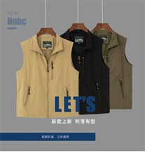 春秋款速干马甲男男式休闲坎肩纯色潮流上衣夹克外套，男装背心/马甲，星座1115-1