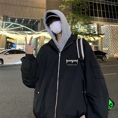 特批夜景棒球服外套时尚字母印花翻领夹克A247-TPF6033特批65，男装夹克，电商A247