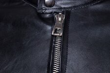 男士皮衣2021春季新款欧美外贸大码外套黑色皮夹克1812-B023-P95，男装皮衣，星座1812