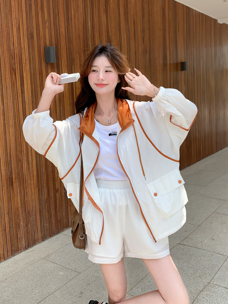 春夏新款防晒衣外套9822-P75-K128，女装短外套，浙宝128A