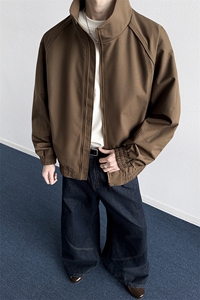 春季新款美式高街潮流飞行服男士立领夹克外套2619-P45图片