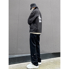 B221美式ins高街暗黑小众个性铆钉小脚牛仔裤LK23142-P65控88，男装牛仔裤，电商B221