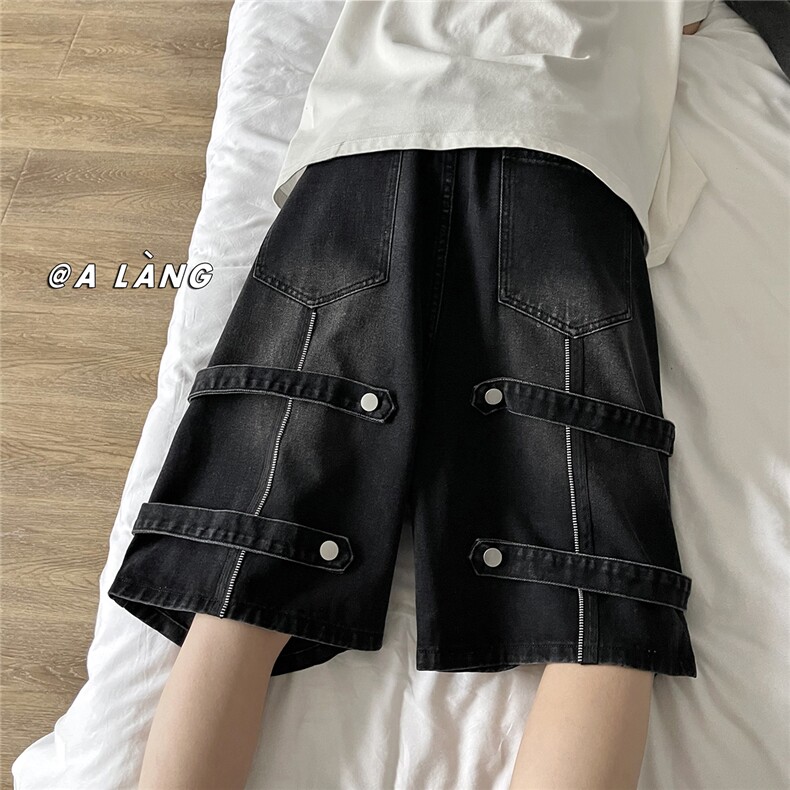 XZ612-k637-P55控68夏装美式高街牛仔短裤五分裤男女11,男装牛仔裤,星座612