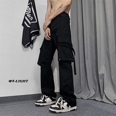 B2212023秋冬美式ins高街小众弹力工装裤子LK22055-P65控78，男装休闲裤，电商B221