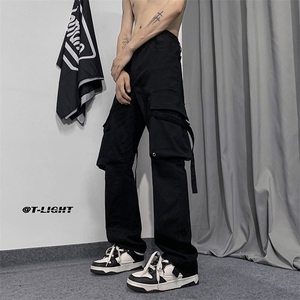 B221 2023秋冬 美式ins高街小众弹力工装裤子 LK22055-P65 控78图片