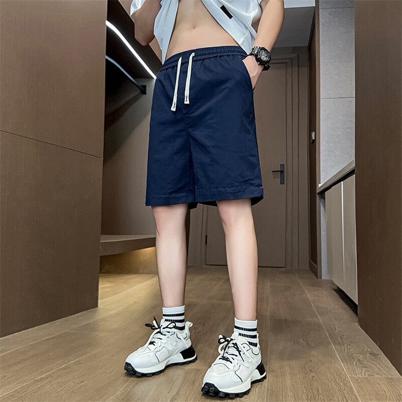 夏季新款水洗短裤男纯棉宽松五分裤休闲短裤XZ310B-DK8033-P35,男装牛仔裤,星座310B