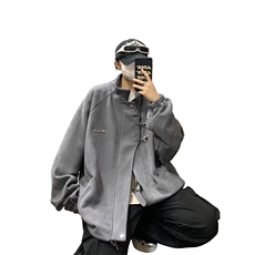 重磅！麂皮绒复合夹克飞机扣外套CP43-特P60控价：108，男装夹克，电商B371