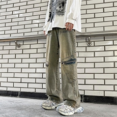 2024美式牛仔裤男款春季长裤潮K865P48，男装牛仔裤，星座1116-2