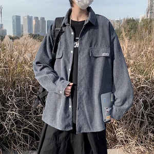 男春季衬衫灯芯绒衬衫外套C539P40图片