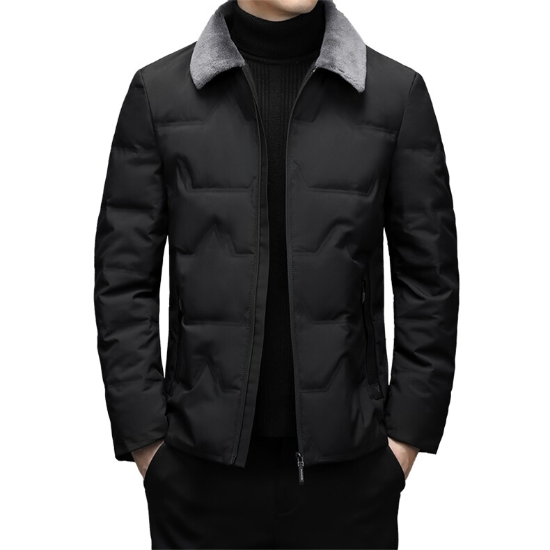 CXZZF17钱塘2020-2中年男士冬季厚款商务休闲简约羽绒服外套P195,男装羽绒服,钱塘207-2