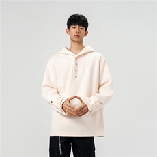 2025秋季新款亨利纽扣休闲cleanfit连帽卫衣GW051-P55-控78，男装卫衣，星座216(原A116)